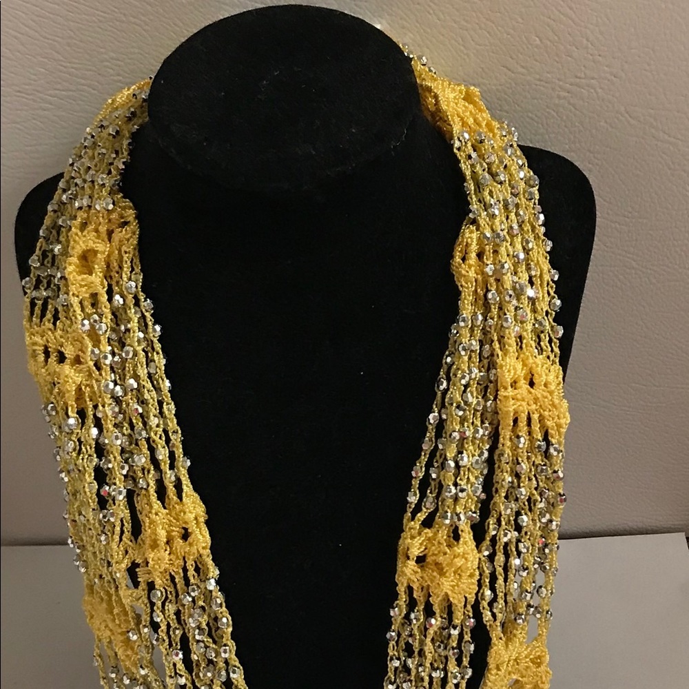 Beaded infinity scarf